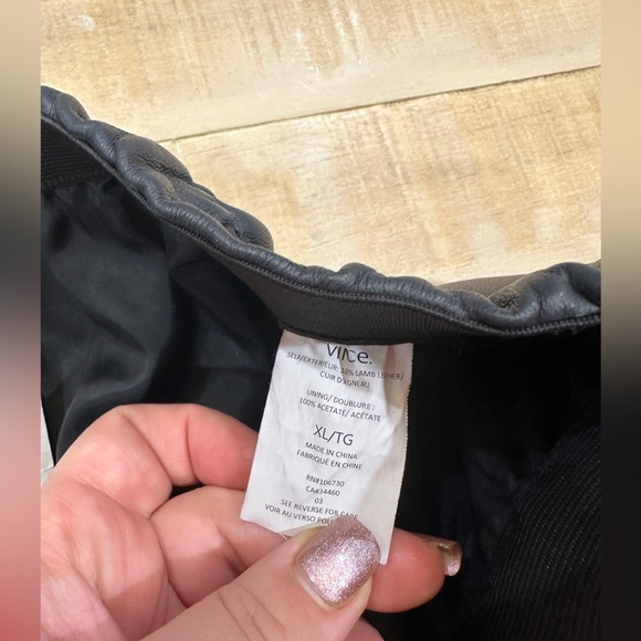 Vince lamb leather two toned color block mini skirt FIRM PRICE - Picture 14 of 16